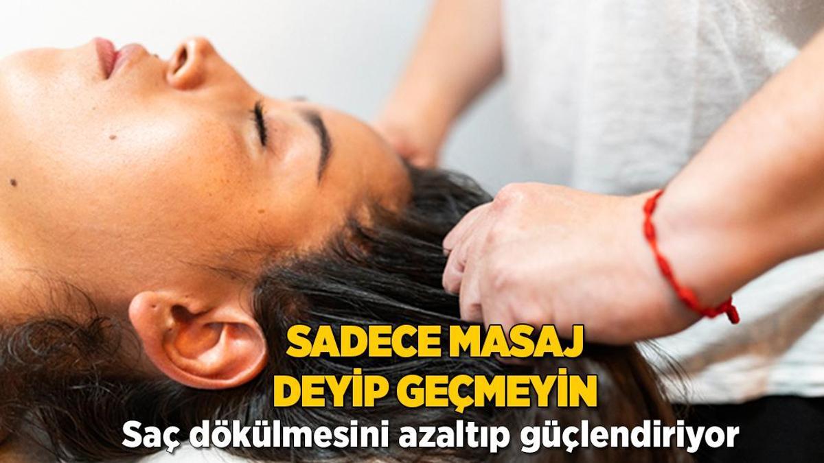 Saça masaj olur mu demeyin! Dökülmeye birebir, kaşıntı da bırakmıyor